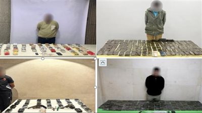 مصرع عناصر جنائية شديدة الخطورة وضبط 725 كيلو مواد مخدرة بالمحافظات