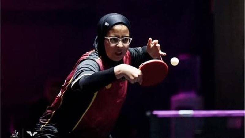 يارا البدوي لاعبة منتخب مصر لتنس الطاولة