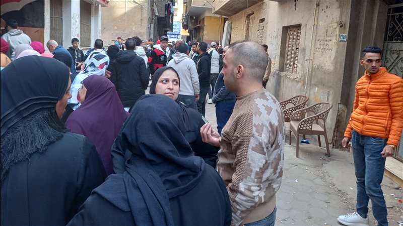 توافد الناخبين في جولة الإعادة بالمطرية
