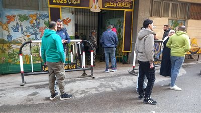 إقبال من الشباب للإدلاء بأصواتهم في جولة الإعادة بانتخابات مجلس النواب في المطرية.. صور