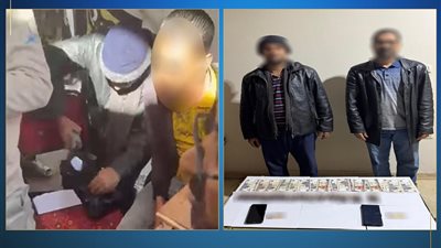 شخصان يوزعان كروت دعاية انتخابية لصالح مرشح بالدقهلية.. والأمن يضبطهم