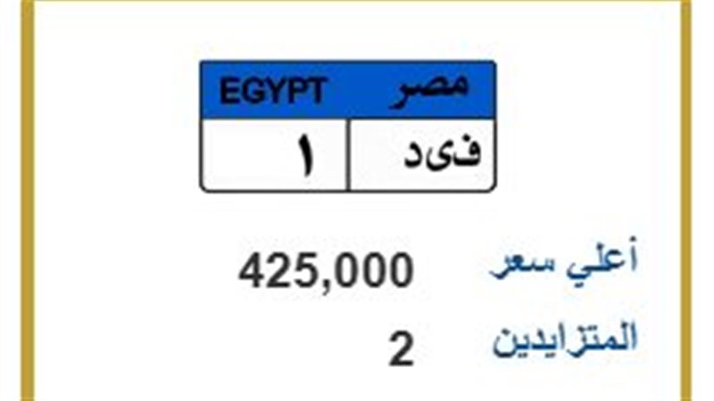 لوحة معدنية مميزة 