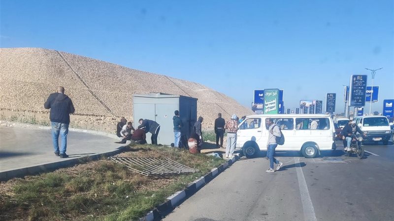 اثار الحادث 