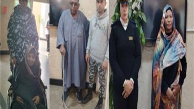 جانب من المساعدات