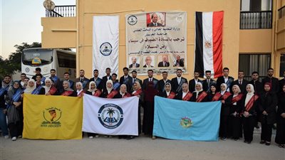 طلاب جامعة العريش يستقبلون فوجاً طلابياً جديداً لزيارة شمال سيناء 