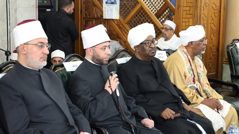 وزير الأوقاف والمفتي خلال الفعاليات