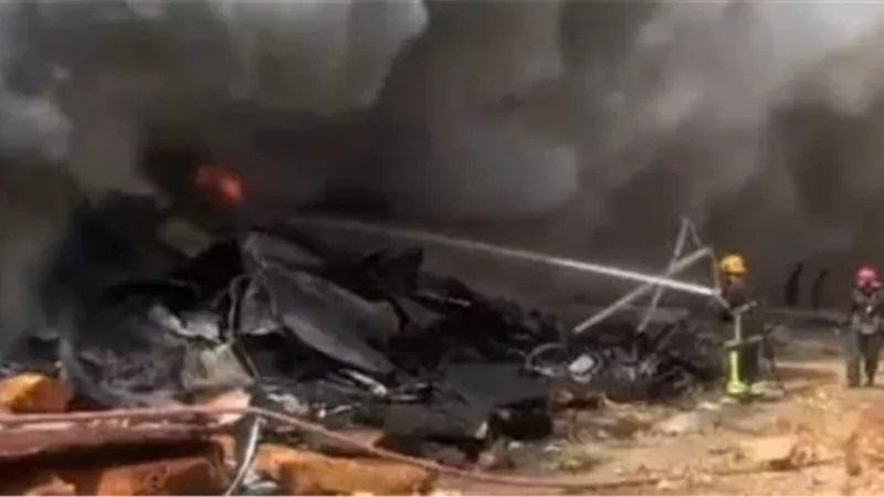 اثار الحريق 
