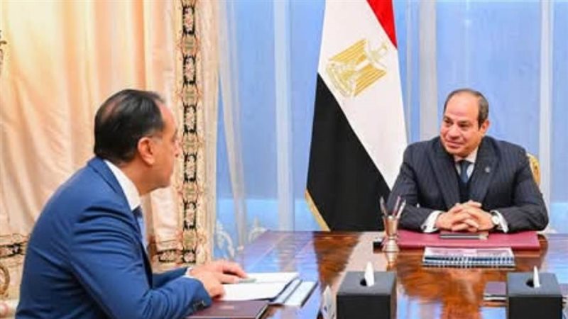 الرئيس عبد الفتاح السيسي ورئيس الوزراء