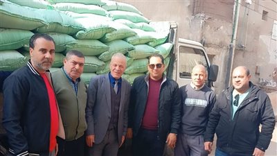 ضبط سيارة دقيق مدعم مهرب محملة بتسعة أطنان بطريق بسيون بالغربية