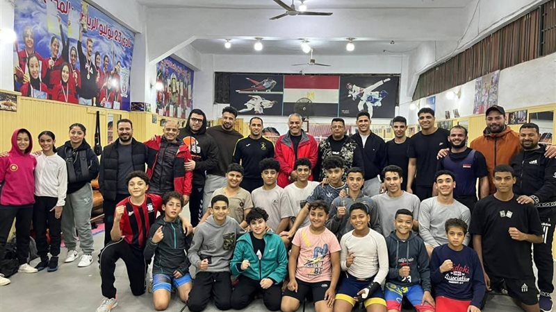 فريق المصارعة بنادي 23 يوليو