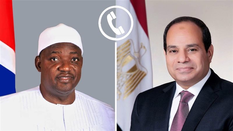 الرئيس السيسي ونظيره الجامبي 