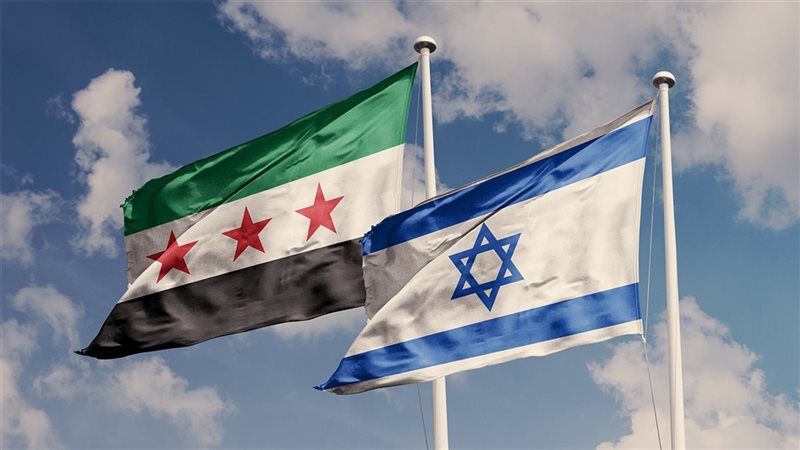العلمين السوري والإسرائيلي 