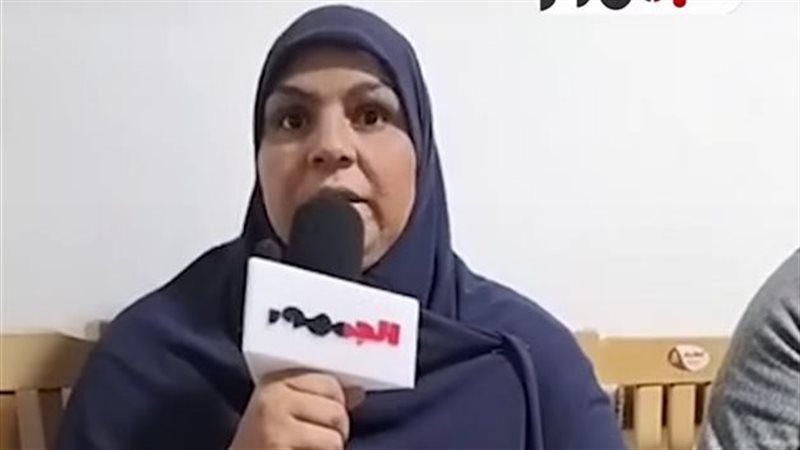 والدة المجني عليه الشاب أدم من دمياط 