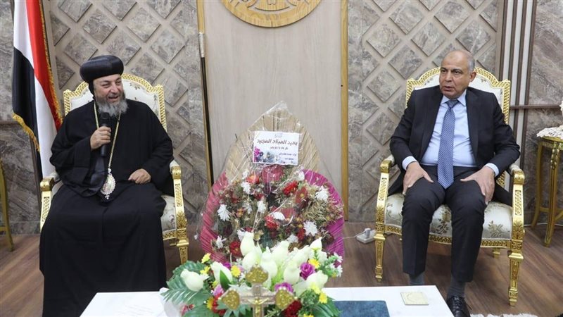  محافظ المنيا مطرانية بني مزار 