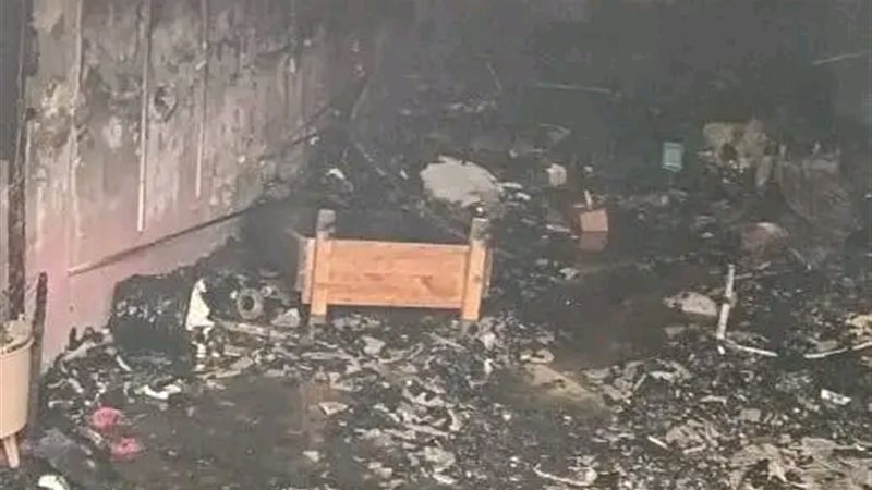 اندلاع حريق هائل في محل أسماك بقنا