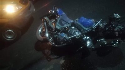 مصرع شاب وإصابة أربعة آخرين في تصادم موتوسيكل وعربة كارو بالمحلة