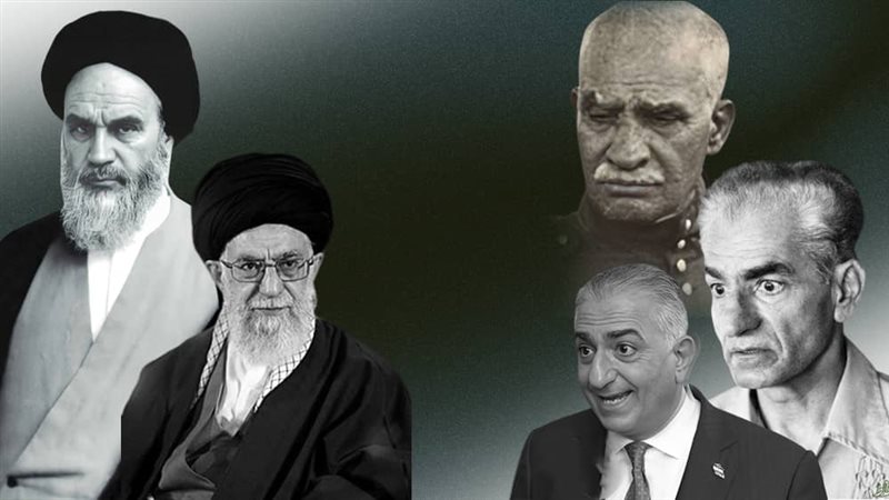 خامنئي وبهلوي 