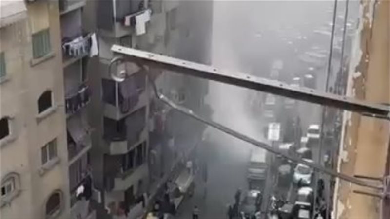 حريق في محل أحذية 