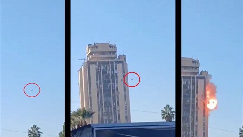 استهداف مبنى محافظة حلب