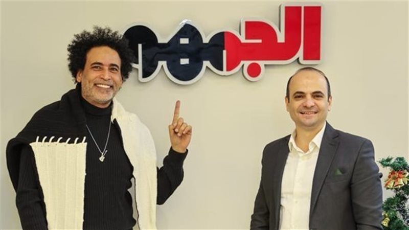 رئيس التحرير محمد صبري والمطرب مصطفى شوقي