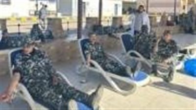حملة للتبرع بالدم بمديرية أمن المنوفية فى إطار الدور المجتمعى للشرطة 