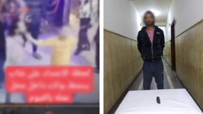  عرقل نجله وتعدى عليه بسلاح أبيض ..كشف تفاصيل فيديو إصابة صاحب مقهى 