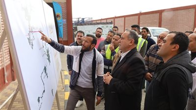 رئيس مياه الغربية يتفقد محطة معالجة صرف صحي نجريج الجديدة ببسيون