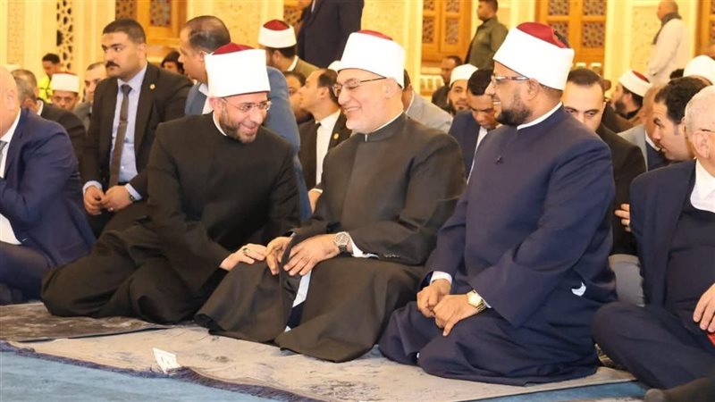مفتي الجمهورية خلال الاحتفال 