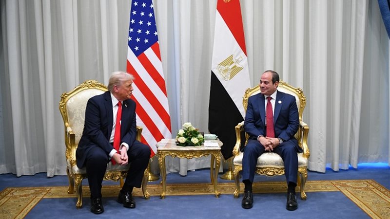 الرئيس السيسي ونظيره الأمريكي