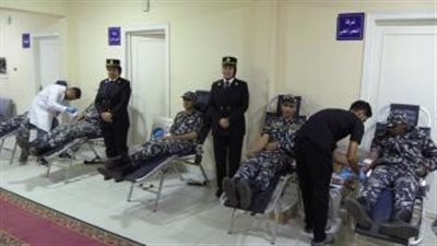 بمشاركة رجال الشرطة.. حملة للتبرع بالدم بمديرية أمن الشرقية