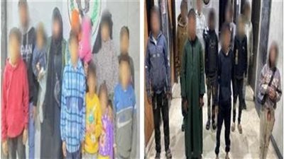 ضبط 12 شخصا بتهمة استغلال الأطفال في التسول بالجيزة