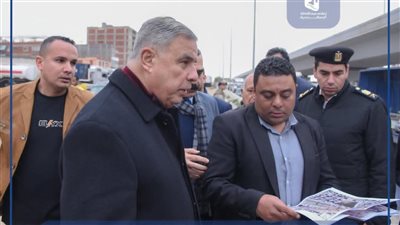 محافظ الإسكندرية يتفقد كوبري الكيلو 21