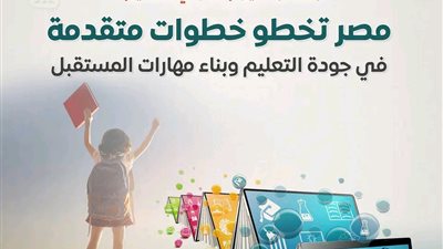 الحكومة: مصر تتقدم 10 مراكز في مؤشر جودة التعليم