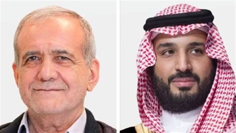  ولي العهد السعودي والرئيس الإيراني