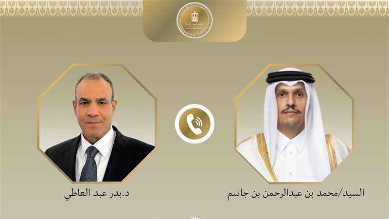 عبد العاطي ووزير الخارجية القطري