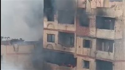 استخدمت لأول مرة درون الإطفاء.. المعاينة: تفحم 3 عقارات في حريق الزرايب بالقاهرة