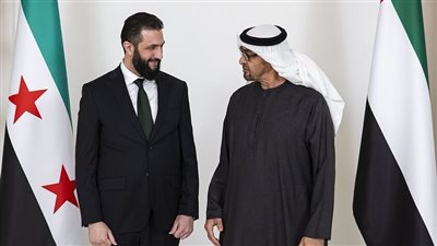 الشرع يبحث مع رئيس الإمارات التطورات الأخيرة في سوريا والمنطقة
