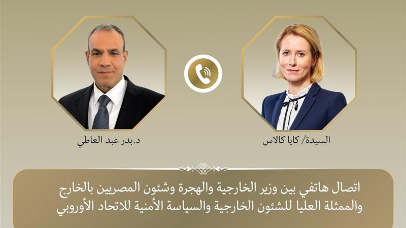ممثلة الاتحاد الأوروبي والدكتور بدر عبد العاطي 