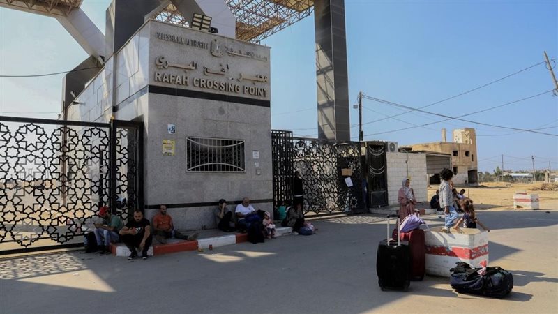 معبر رفح من الجانب الفلسطيني