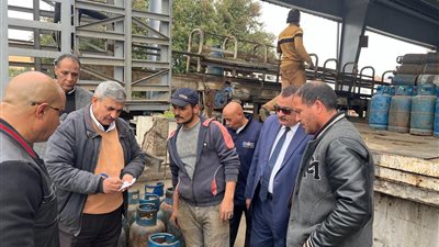 تموين دمياط يضبط 7.5 طن غاز 