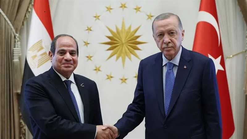 الرئيس عبد الفتاح السيسي ونظيره التركي