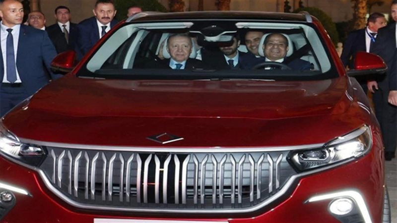 أردوغان يهدي الرئيس السيسي سيارة كهربائية تركية ذكية TOGG T1