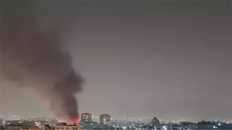 حريق في طهران 