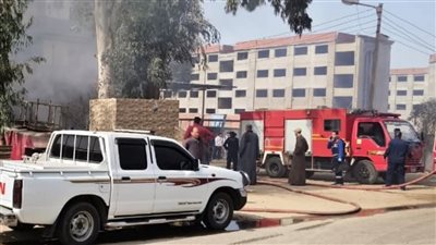3 مصابين جراء حريق مفاجئ بمصنع حلويات داخل عقار سكني من خمسة طوابق بطنطا
