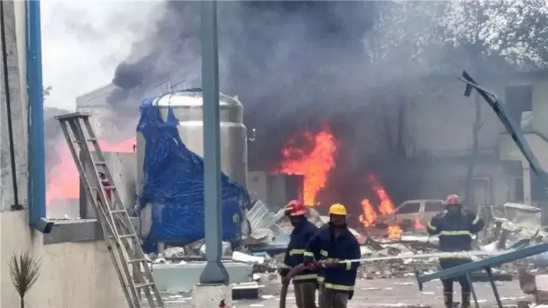 انفجار في  مصنع للتكنولوجيا الحيوية