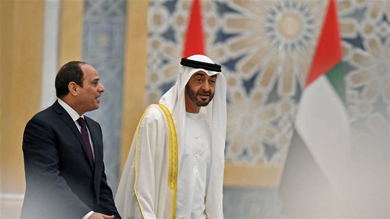 الرئيسين السيسي وبن زايد