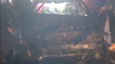 نجاة قائد سيارة من الموت المحقق بعد سقوطها بترعة المريوطية بالبدرشين