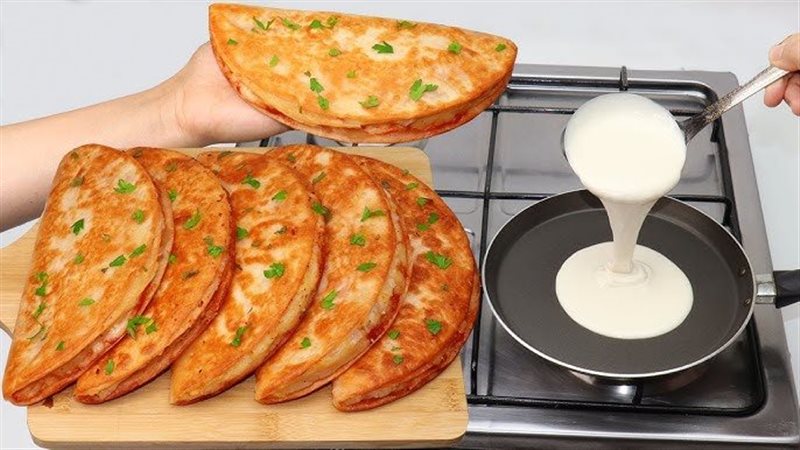 فطيرة الطاسة بحشوات متنوعة