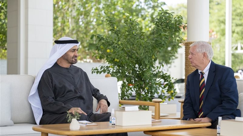 رئيس الإمارات والسيناتور الأمريكي ليندسي غراهام