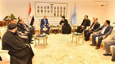 محافظ أسيوط يستقبل قيادات الكنيسة الأرثوذكسية والإنجيلية لتهنئته بتوليه المسؤولية